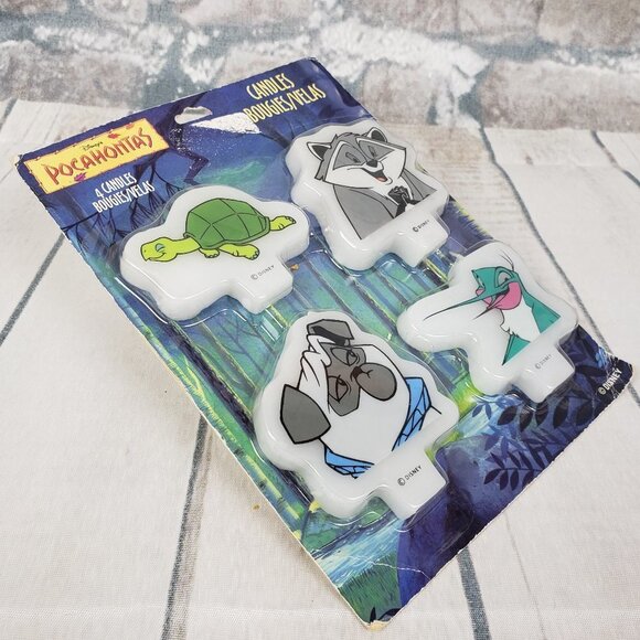 2/$25 Vintage  90s Disney Pocahontas Candles Meeko Percy Flit Turtle - Picture 8 of 10